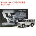MASSDI Diecast 1:64 Scale Land Cruiser LC76 Off-road Alloy Car Model Finished Simulation Collection Decoration Gift Display