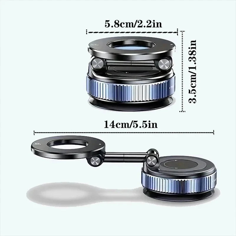 360° Magnetic Car Phone Holder – Strong Suction & Universal Mount