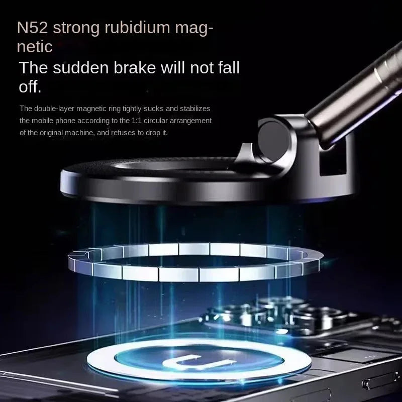 360° Magnetic Car Phone Holder – Strong Suction & Universal Mount