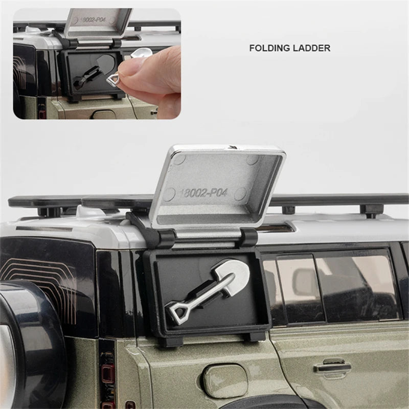 1:18 Land Rover Defender Diecast Car Model – Sound & Light